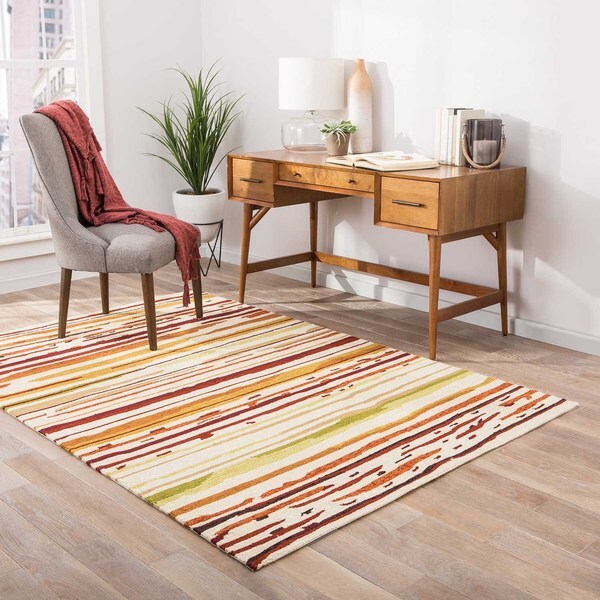 Doppler Indoor/ Outdoor Abstract Multicolor/ White Area Rug (5' X 7'6") - Multi - 5' x 7'6"