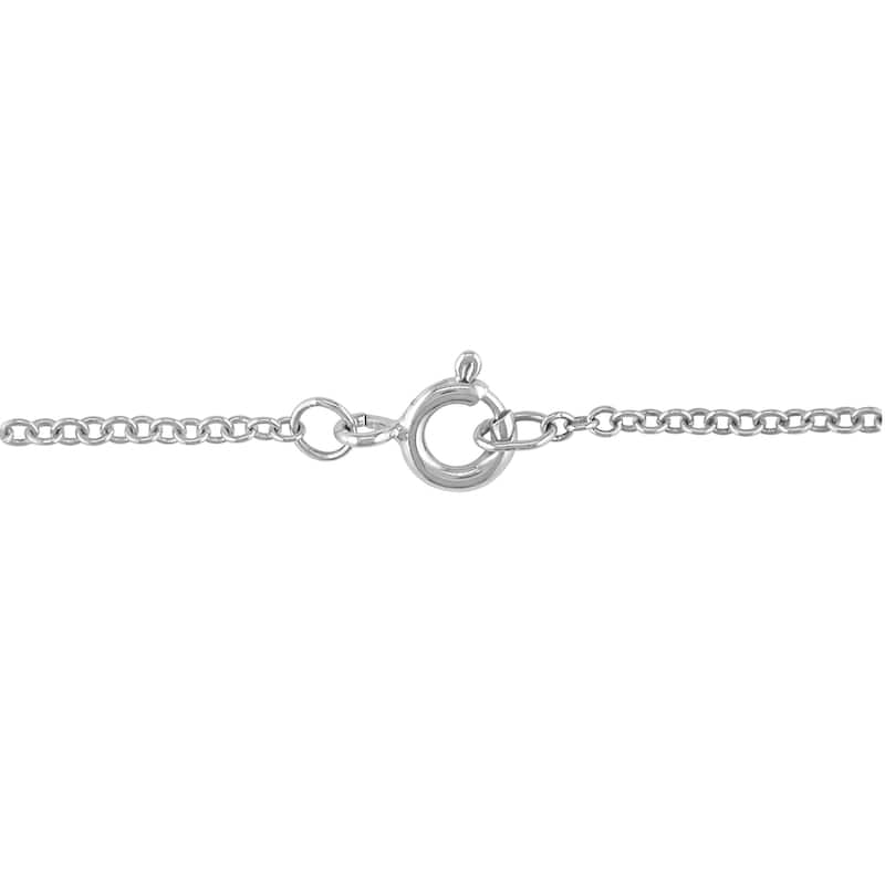 Miadora Sterling Silver 1/10 ct. TDW Diamond Heart Infinity Necklace