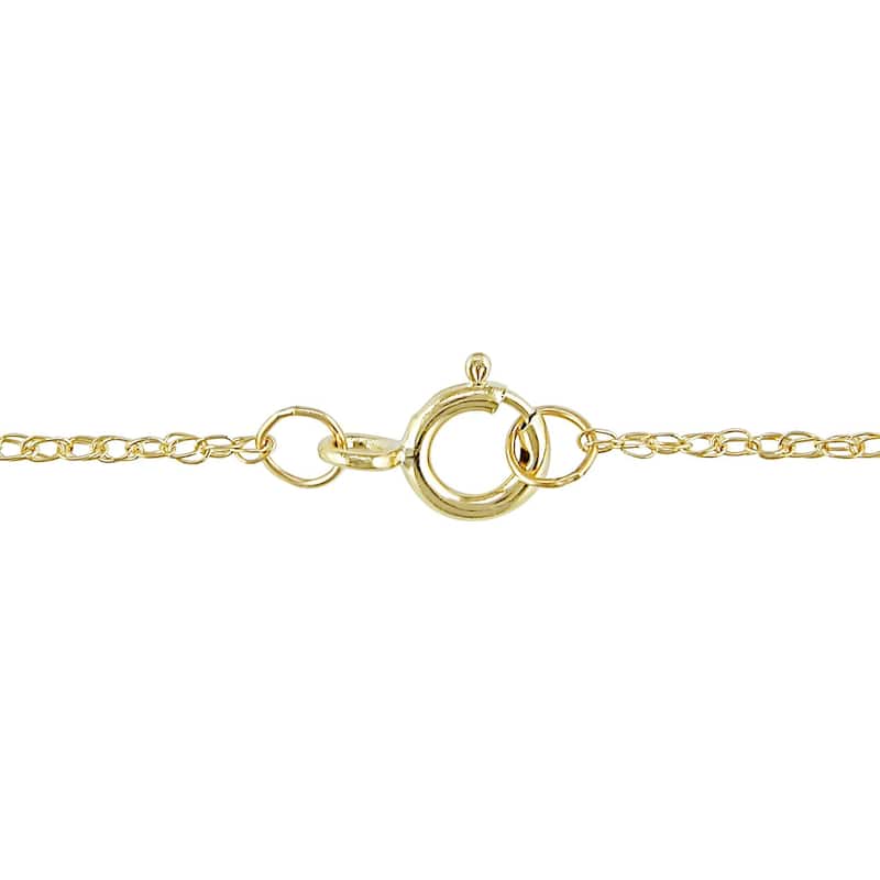 Miadora 10k Yellow Gold Diamond Accent Mom Heart Necklace