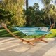 preview thumbnail 22 of 37, Grand Cayman Hammock with Wood Frame by Christopher Knight Home