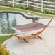 preview thumbnail 20 of 37, Grand Cayman Hammock with Wood Frame by Christopher Knight Home