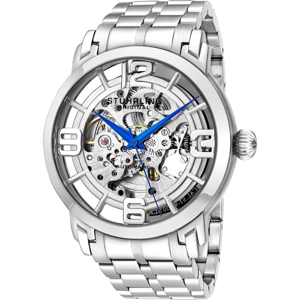 Stuhrling Original Men's Winchester 44 Elite Automatic Stainless Steel Bracelet Watch