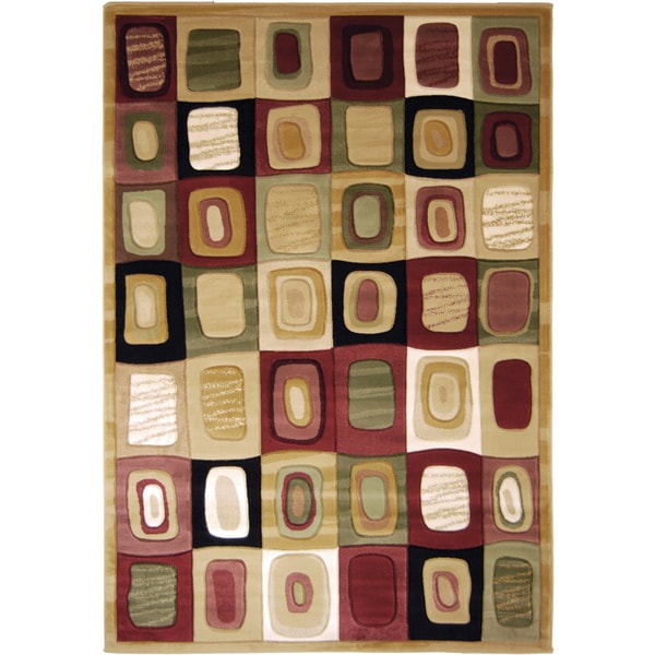 Home Dynamix Evolution Collection Contemporary Cream Area Rug (7'2X10'2) - multi - 7'10 x 10'10/8' x 11'
