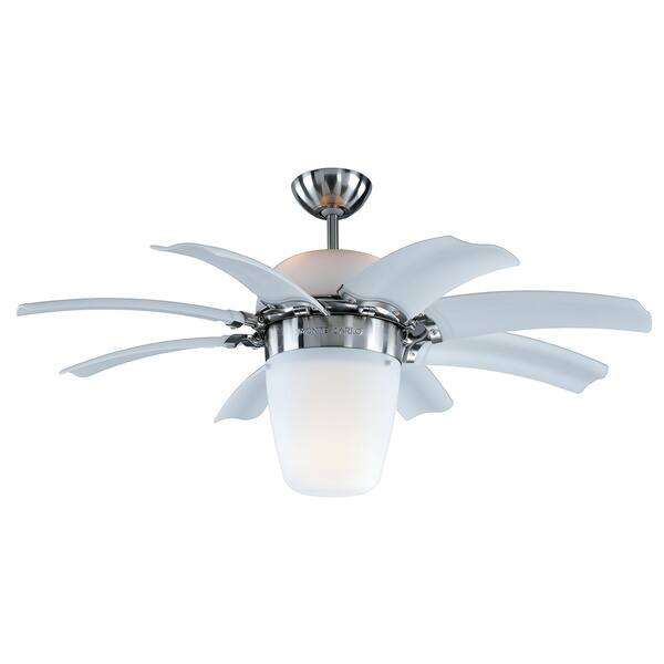 Shop Monte Carlo Airlift 44 Inch 8 Blade Brushed Steel Ceiling Fan