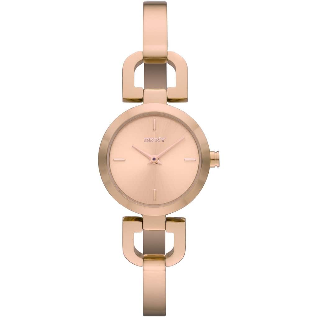 DKNY Women's NY8542 Reade Round Rose-Tone Bracelet Watch
