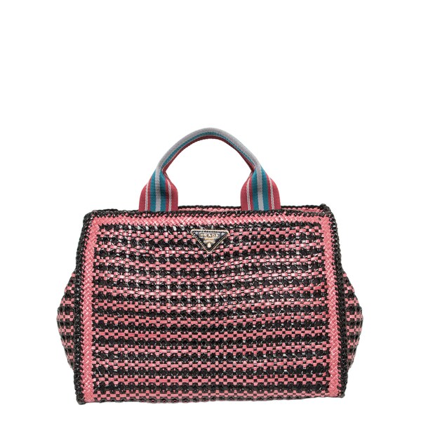 prada madras tote