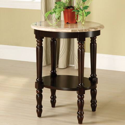 Furniture of America Arboreta Traditional 21-inch 1-shelf Side Table
