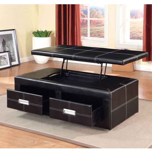 Shop Furniture Of America Bennie Modern Espresso Leatherette
