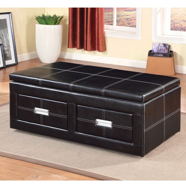 Furniture Of America Bennie Leatherette Lift Top Storage Furniture Of America Bennie Leatherette Lift Top Storage Ottoman