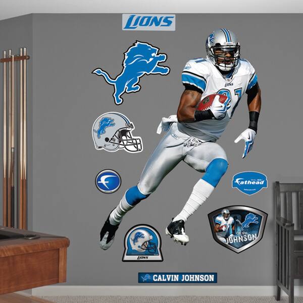 Fathead Jr. Calvin Johnson Wall Decals - Bed Bath & Beyond - 9126521