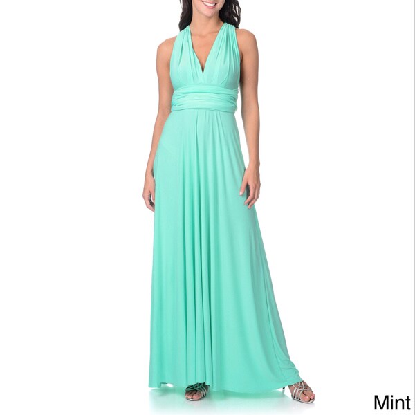 Shop Women's Long Maxi Dress Convertible Wrap Cocktail Gown Bridesmaid ...