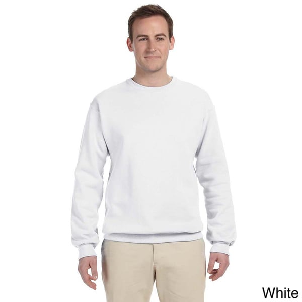 fruit of the loom men's fleece crew sweatshirt