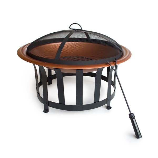 Shop 30 Inch Steel Fire Pit Free Shipping Today Overstock