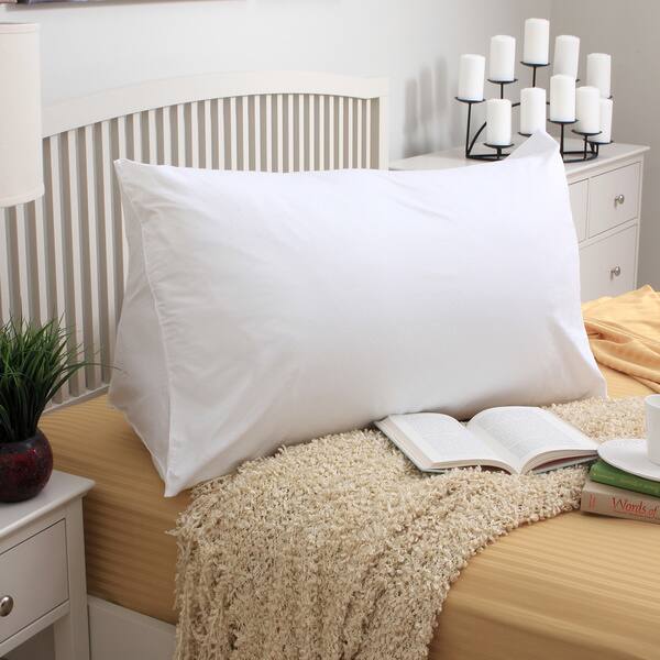 Shop Dobby Damask Reading Wedge Pillow Cover Free Shipping On
