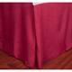 1500 Series Ultra-soft Assorted Color Bed Skirts - Burgundy - Twin