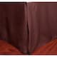 1500 Series Ultra-soft Assorted Color Bed Skirts - Chocolate - Twin