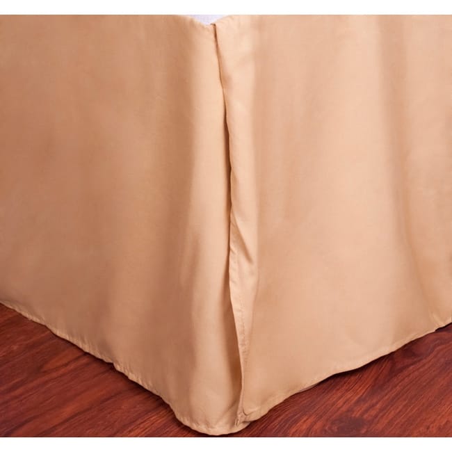 1500 Series Ultra-soft Assorted Color Bed Skirts - Camel - Twin