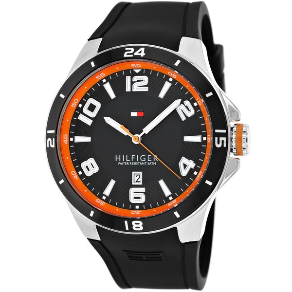 tommy hilfiger men's silicone sport watch