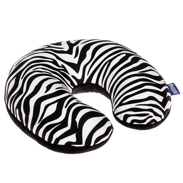 Shop Snuggie Zebra Print Travel Neck Pillow Free Shipping On