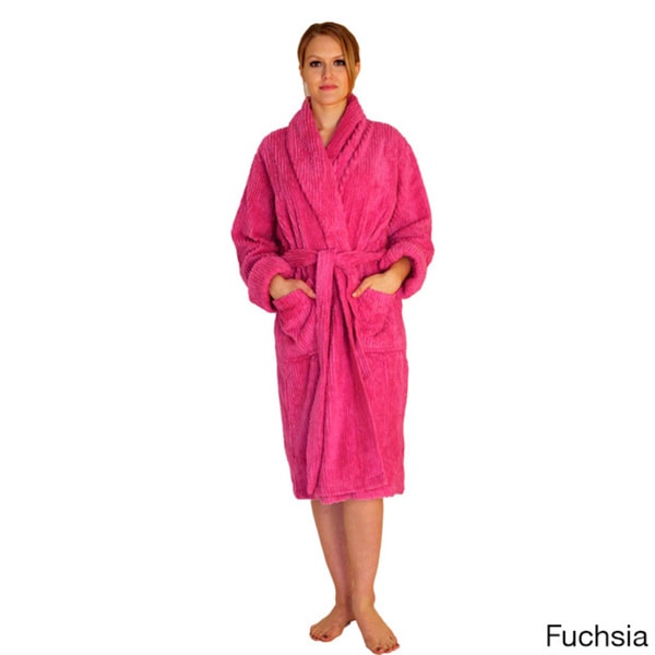 NDK New York Women's Mid-calf Wide Ribbed Chenille Robe - Free Shipping ...