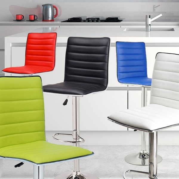 Adeco Adjustable-height Swivel Bar Stool (Set of 2)