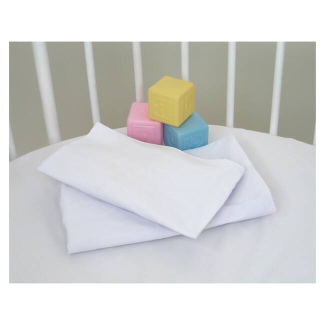 White Fitted Sheets for Badger Moses Basket (Set of 2)