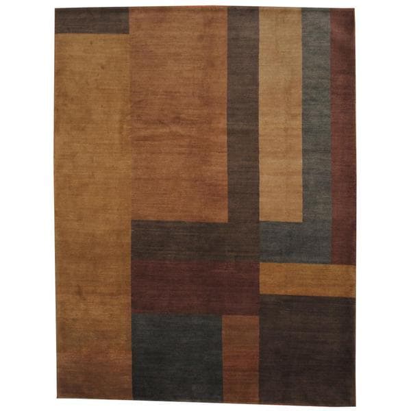 Handmade Herat Oriental Indo Tibetan Wool Rug - 9' x 12' (India)
