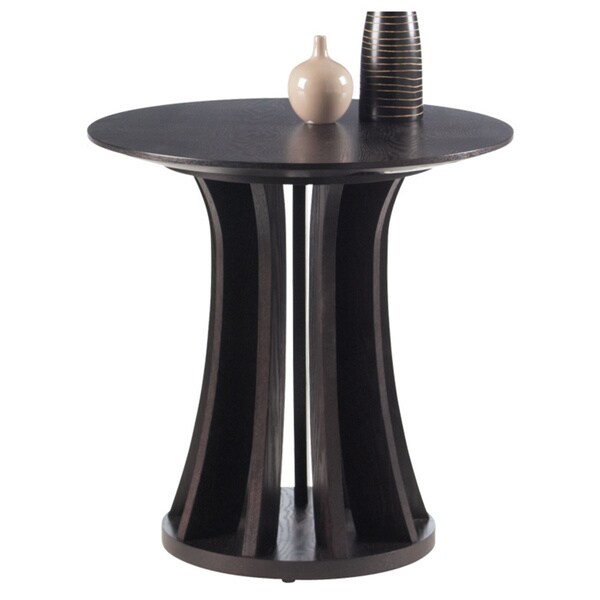 Sunpan Aziz Round Espresso End Table Free Shipping Today Sunpan Aziz Round Espresso End Table