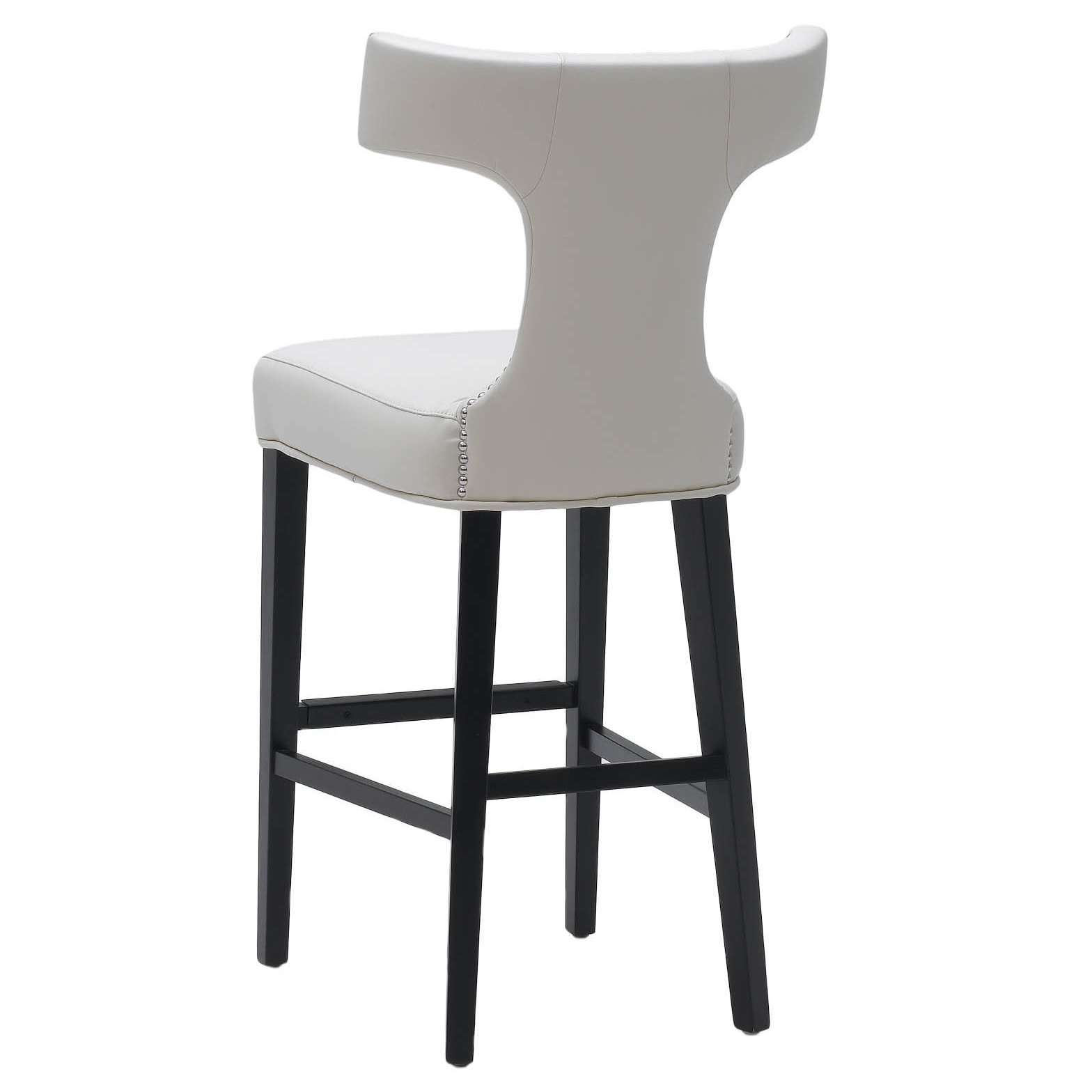 Sunpan '5West' Serafina Cream Bonded Leather 30