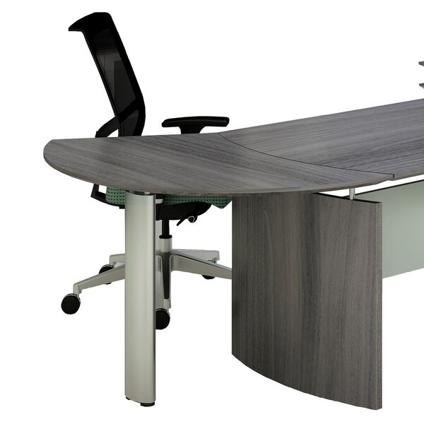 Mayline Medina Right Handed Curved Desk Extension Free Shipping Today