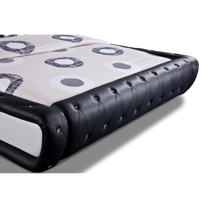Dorian 2-piece Black and White Modern Bed