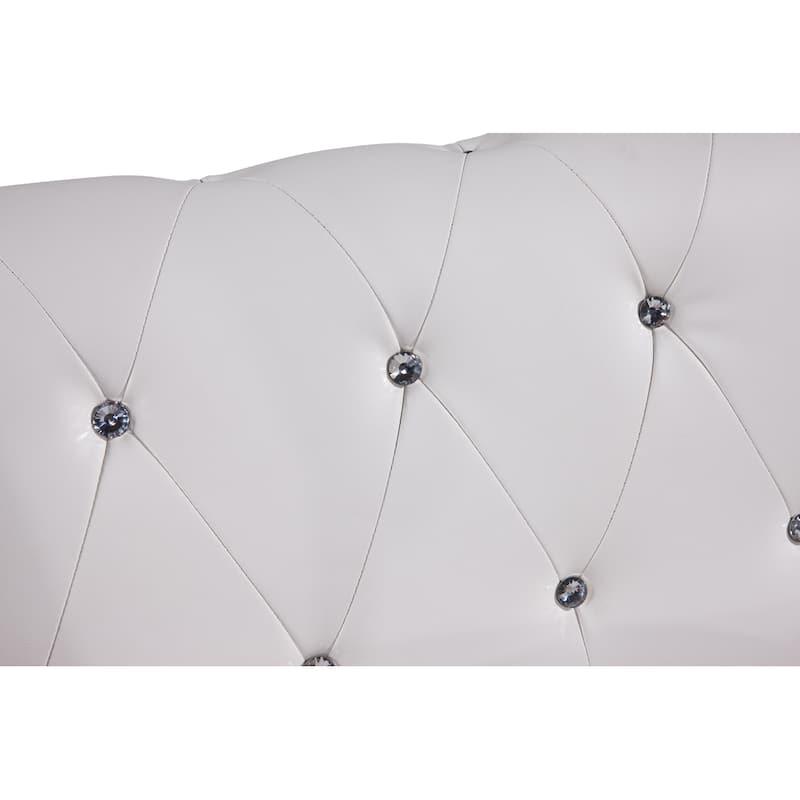 Dorian 2-piece White and Black Modern Bed Set