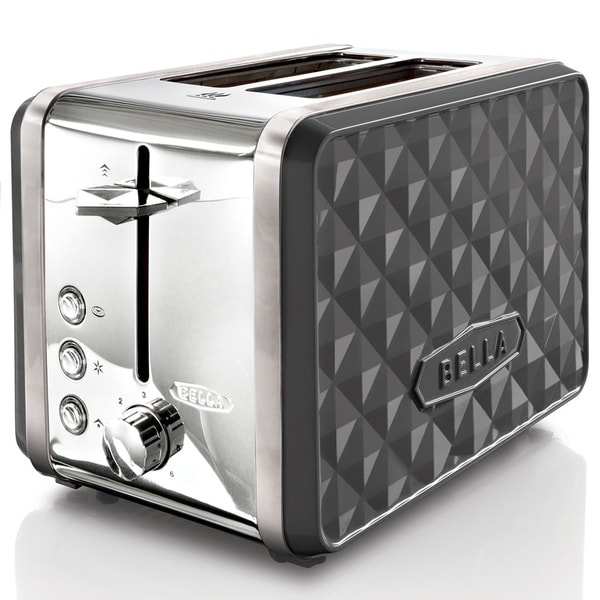 Shop Bella Diamonds Grey 2slice Toaster Free Shipping On Orders Over 45