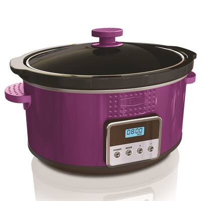 Bella Purple 5-quart Programmable Slow Cooker