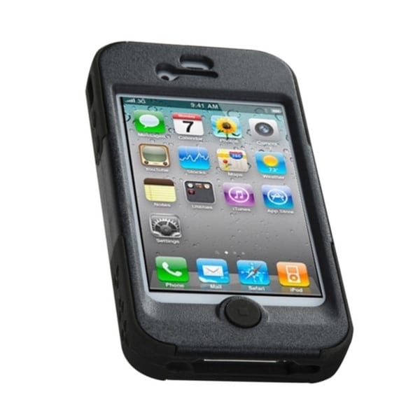 INSTEN Stand Soccer Player Goalkeeper Dual Hybrid Phone Case Cover for Apple iPhone 4/ 4S