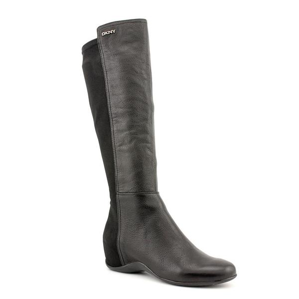 dkny leather boots