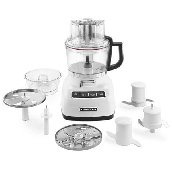 bord Maar multifunctioneel KitchenAid KFP0933WH White 9-cup Food Processor with ExactSlice System -  Overstock - 9229524