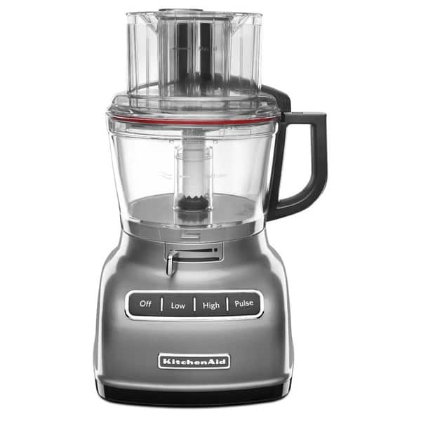 KitchenAid KFP0921CU 9-Cup Food Processor, Silver