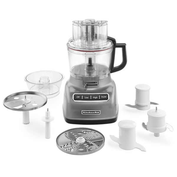 KitchenAid KFP0933CU Contour Silver 9-cup Food Processor with ExactSlice  System - Bed Bath & Beyond - 9229525