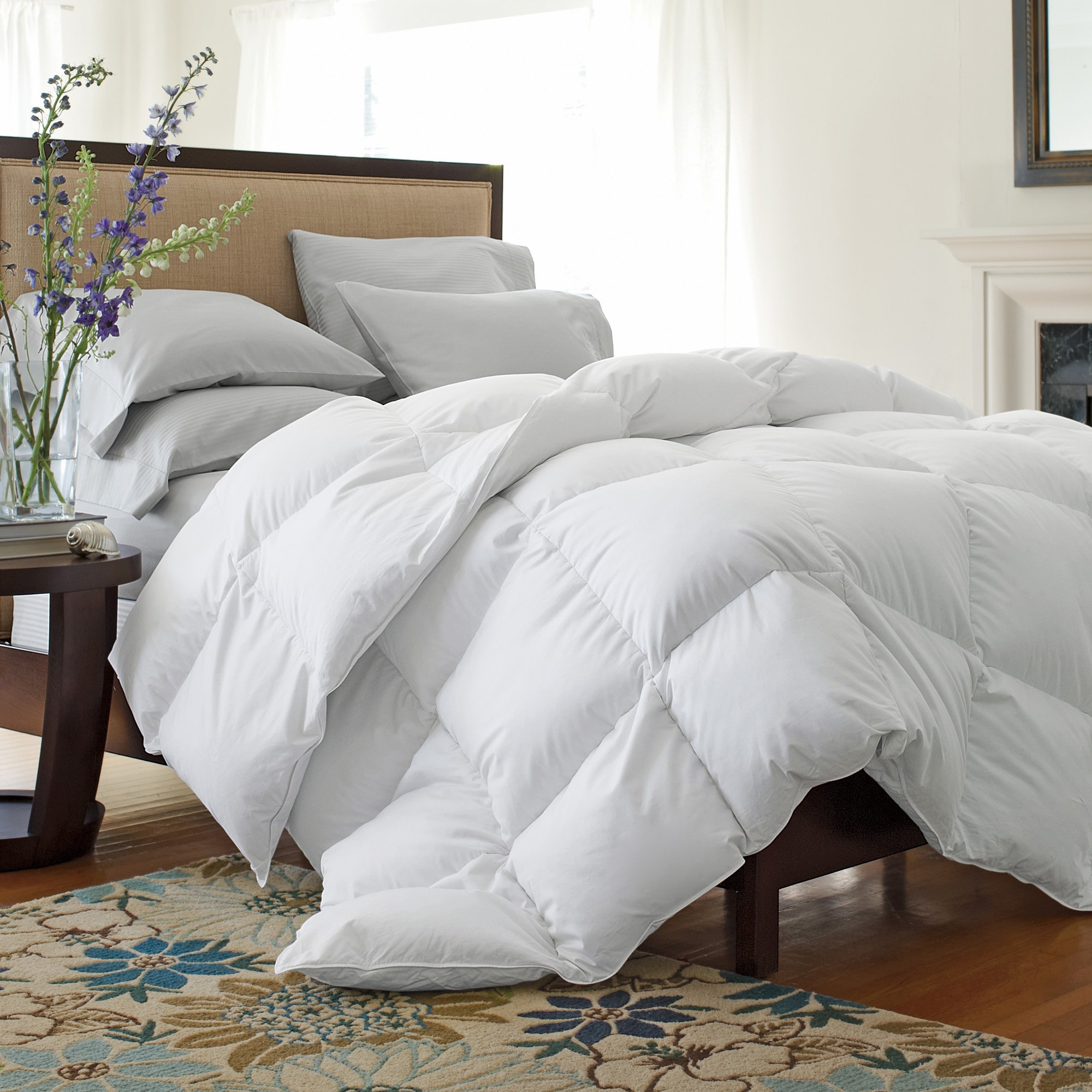 Shop 233 Thread Count Lightweight Feather and Down Comforter Free