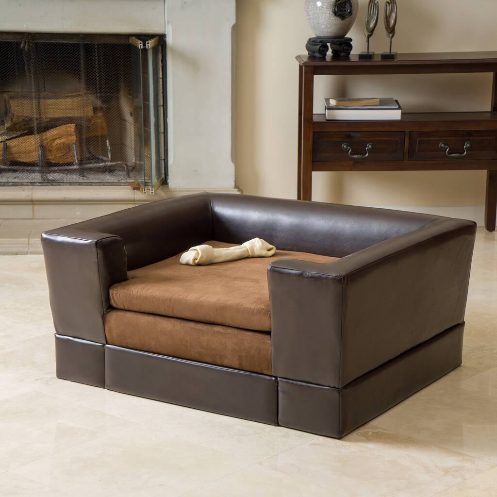 Doggerville Rectangular Cushy Dog Sofa by Christopher Knight Home