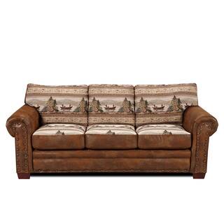 Country Leather Sofas Couches For Less Alpine Lodge Sofa