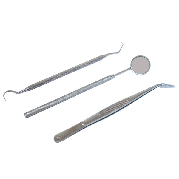 Defender Stainless Steel 3 piece Dental Instruments Set  