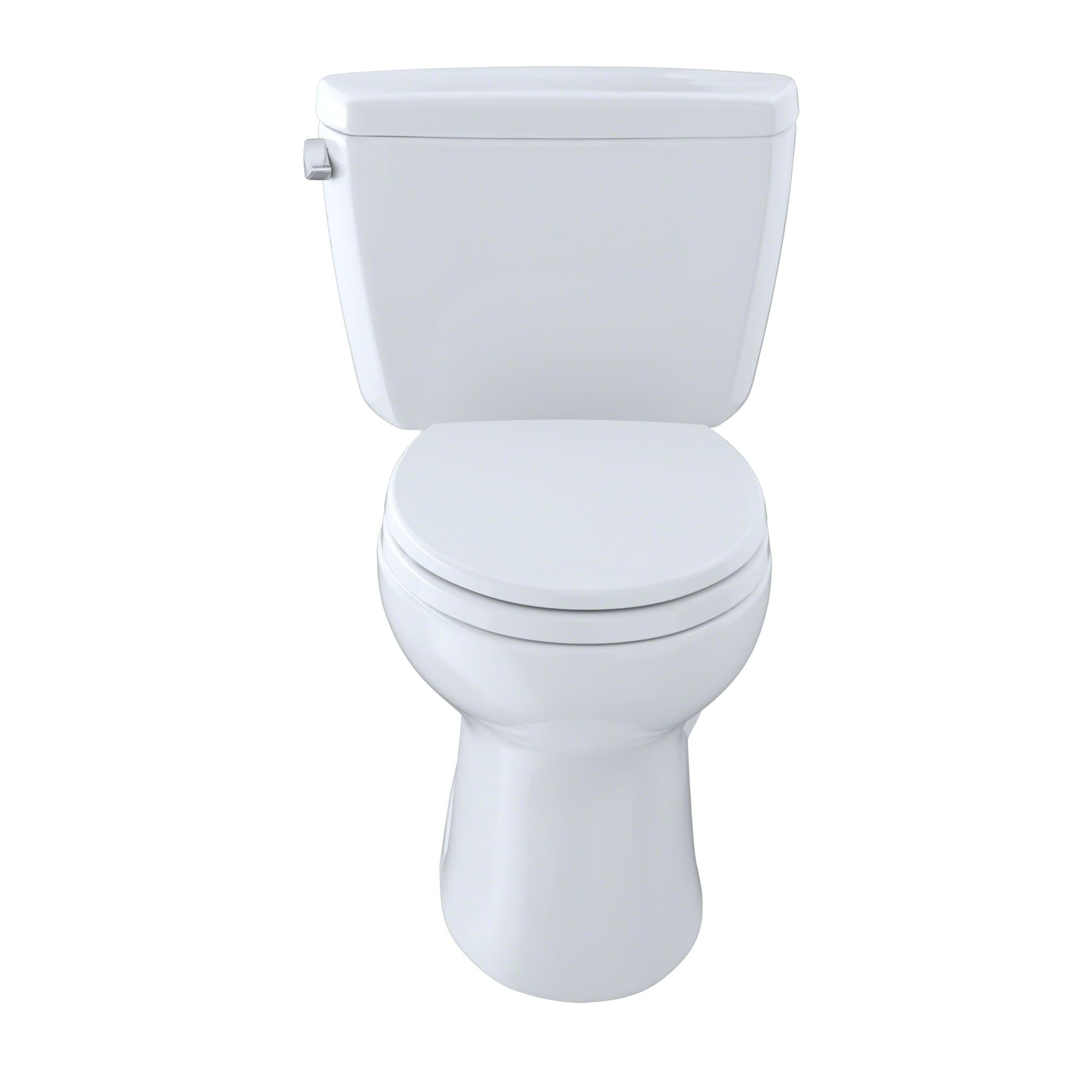 Toto Drake Two-Piece Elongated 1.6 GPF Toilet, Colonial White
