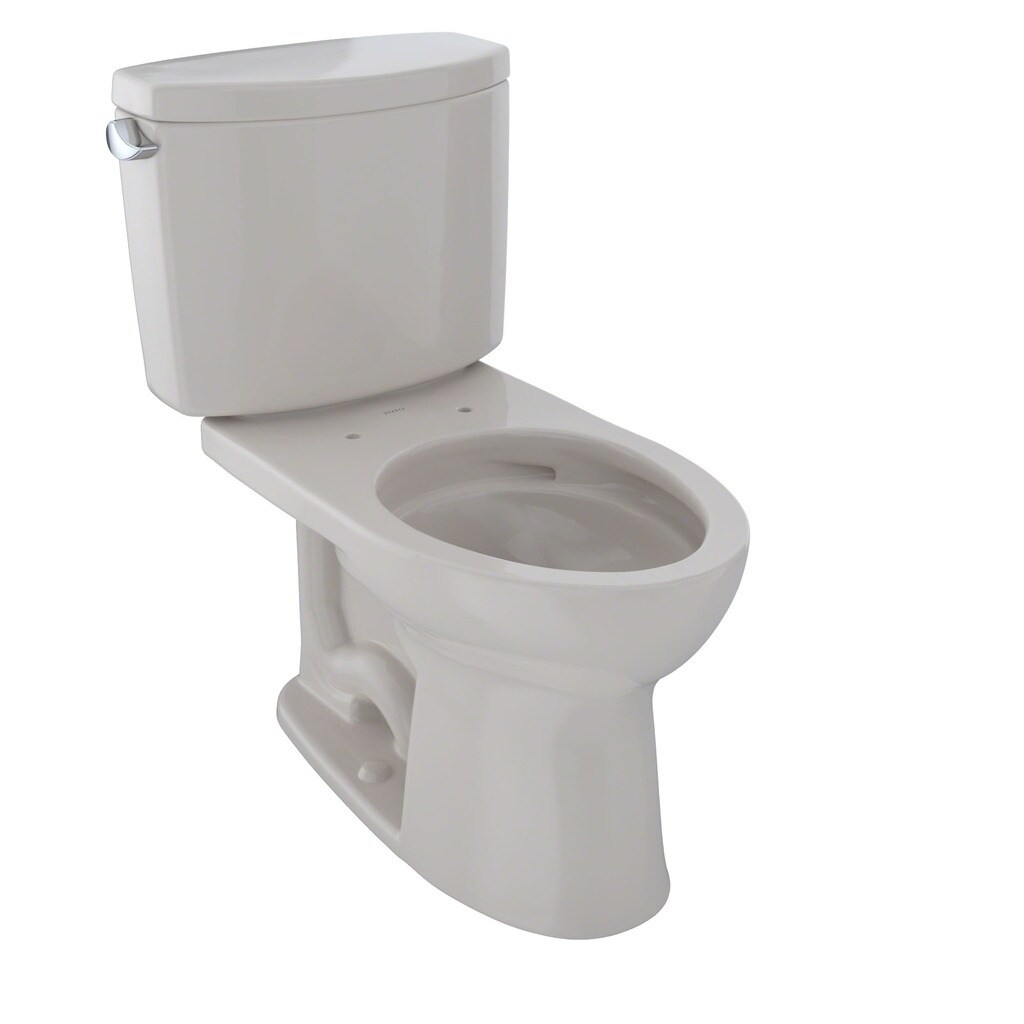 toto drake ii two piece elongated 1.28 gpf toilet cst454cef
