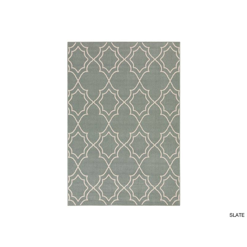 Livabliss Natasha Indoor/ Outdoor Transitional Trellis Area Rug