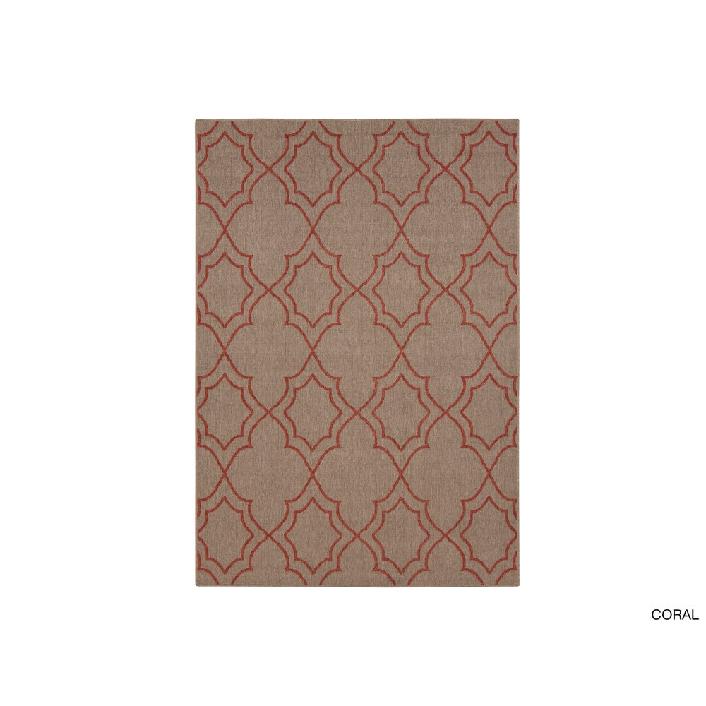 Livabliss Natasha Indoor/ Outdoor Transitional Trellis Area Rug