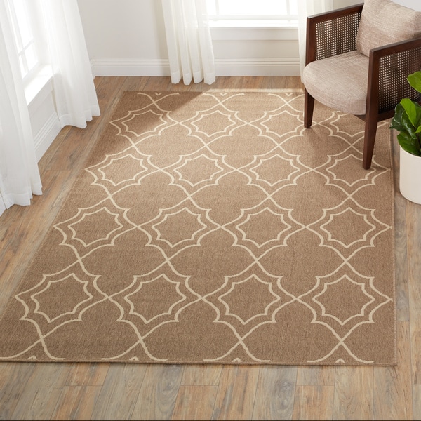 Natasha Contemporary Trellis Indoor/Outdoor Area Rug (6' x 9') - 6' x 9'