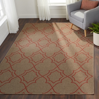 Livabliss Natasha Indoor/ Outdoor Transitional Trellis Area Rug