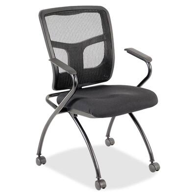 Lorell Mesh Back Fabric Seat Nesting Chair